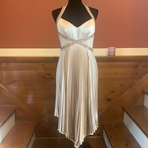 - Gold Sequin Laundry Dress -